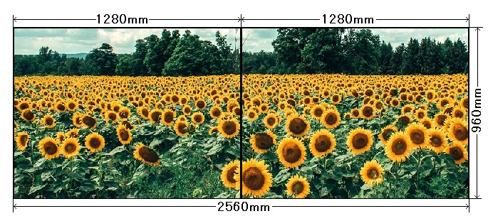 LEDディスプレイ2560×960